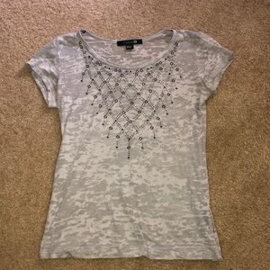 Sparkle gray t shirt